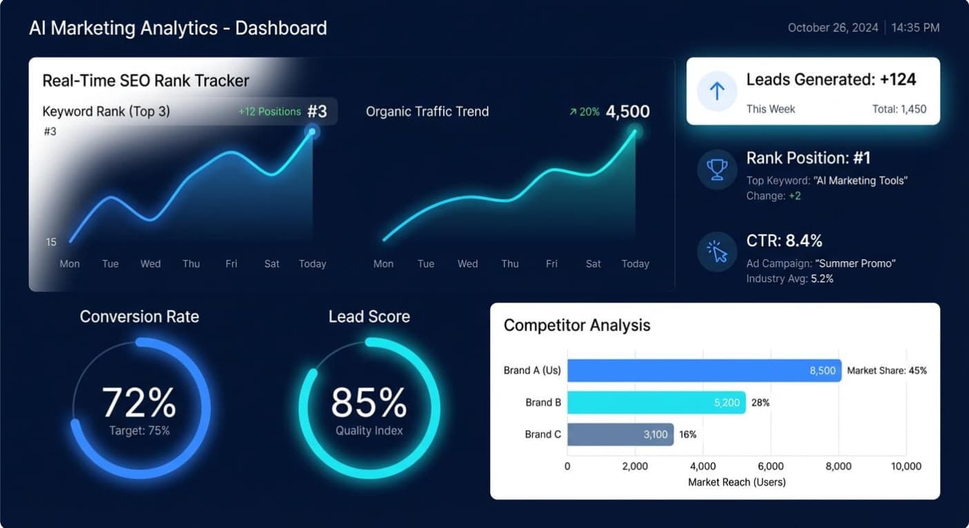 Digital marketing analytics and conversion tracking